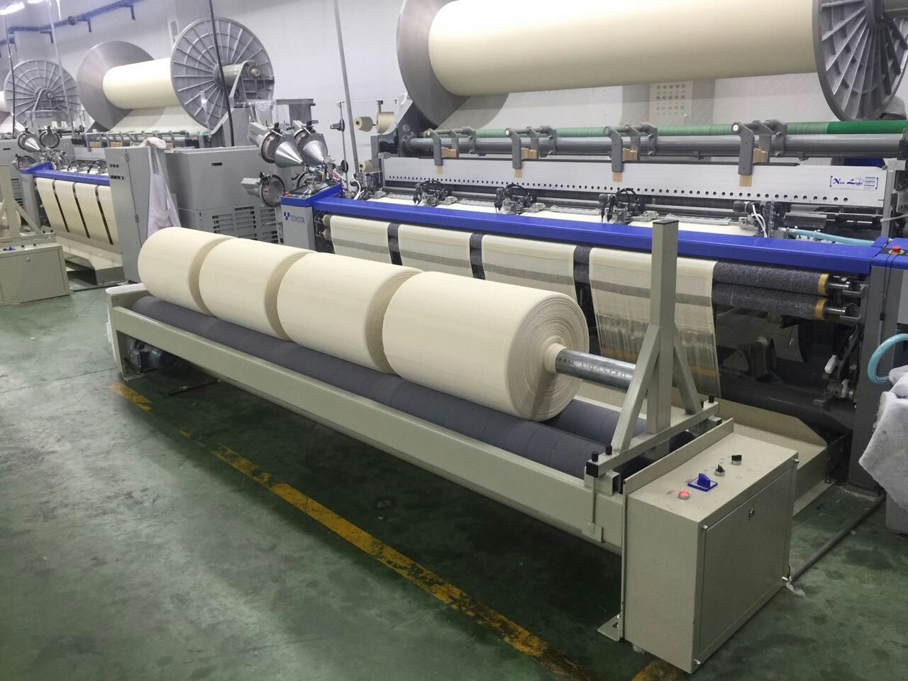 Horizontal Fabric Winding Machine Cloth Weaving High Speed
