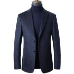 Men's Nonwoven Office Wear Customized Logo Slim Fit Black Wedding Suit Blazer