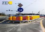 Downhill Safety Roller Barrier 30° To 90° Curved , Anti Collision Rolling