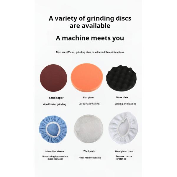 8 Speed Control 1400W Electric Auto Buffer Small Hand Held Electric Buffer