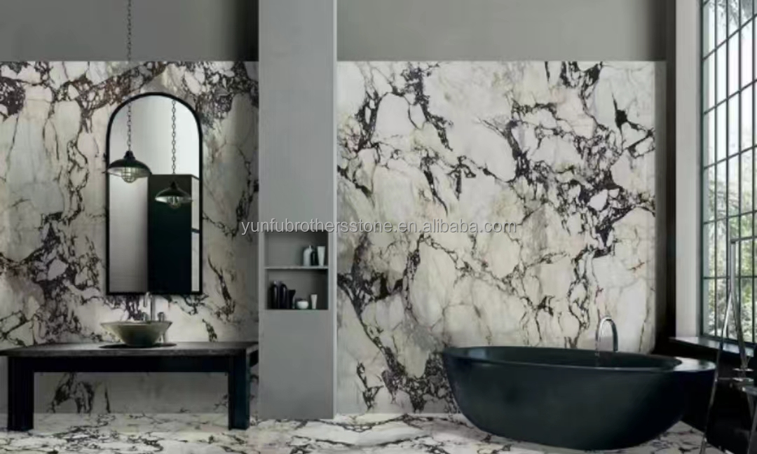 Natural Italian Calacatta Viola Marble Slabs for Modern Kitchen Countertop and Indoor Wall