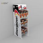Counter-Top Custom White Metal Energizer Battery Display Stand