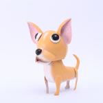Puppy Metal Garden Ornaments Lifelike Sturdy Metal Dog Yard Art
