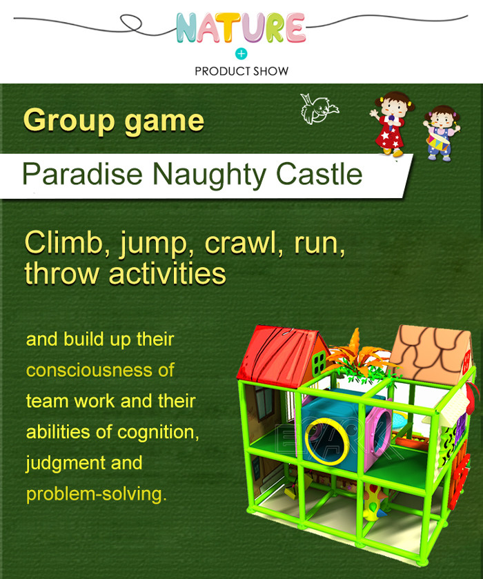 Naughty Castle Children′S Play Mazes Plastic Adventure Amusement Soft Playground