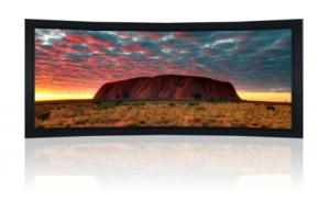 Wholesale Indoor Electric Curved Fixed Frame Screen Paint , Black Velvet Frame 10Cm from china suppliers