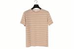Stockpapa Pink Khaki Mens Striped Tee S M L XL