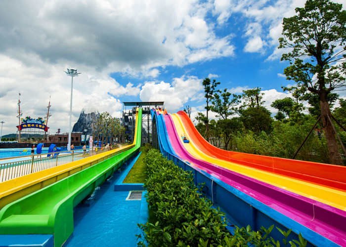 Holiday Village Amusement Big Long Pool Slide Water Park Playground 22 Meters High