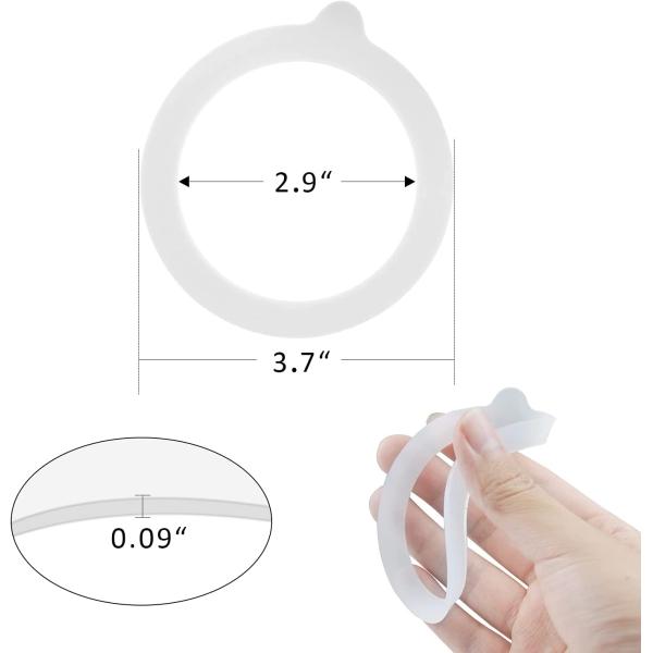 Red Color Gasket Rubber Seal Non Toxic Waterproof For Jars Container