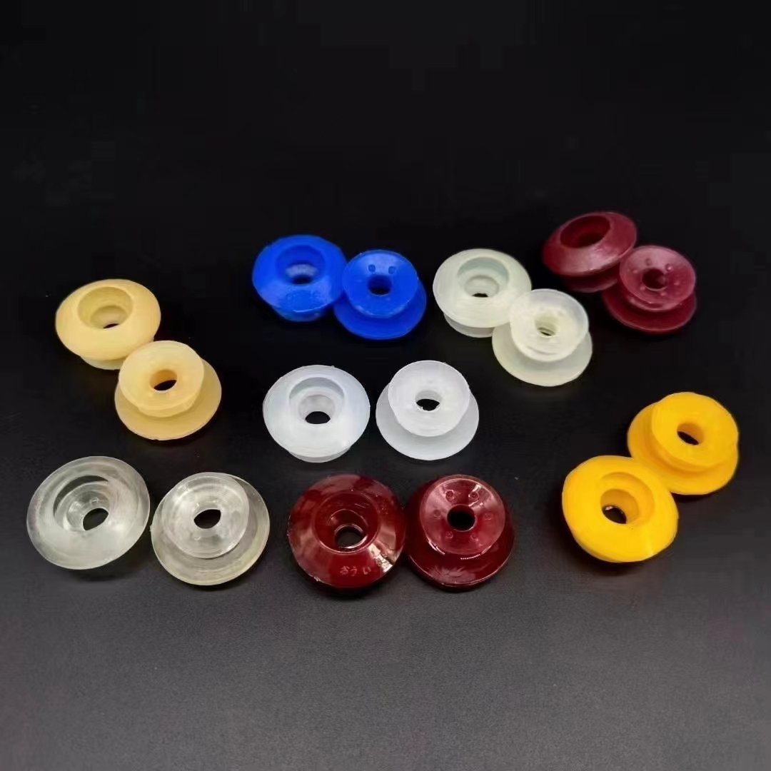 35x13x0.5mm Red Rubber Sucker Offset Printing Machine Spare Parts For Garment Shops