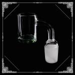Real USA Opaque Nails domeless Flat Top Quartz Banger Green 4mm bottom