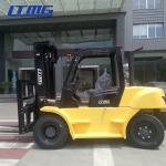 Chinese 8 ton diesel forklift truck with 4.5m triplex mast 2270mm fork length