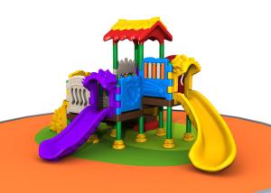 Wholesale Outside Kids Plastic Playground Equipment For Kindergarten Simple Construction from china suppliers