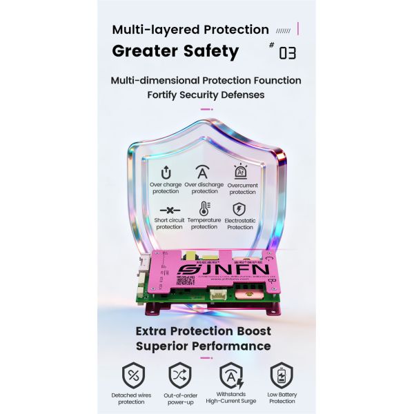 3S 4S 12V 400A Smart Bms Active Balance 320Ah LifePO4 JNFN ANT Bms Bluetooth OEM ODM