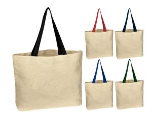 Wholesale Personalized Cotton Canvas Tote Bag , Plain Canvas Bags With Handle from china suppliers