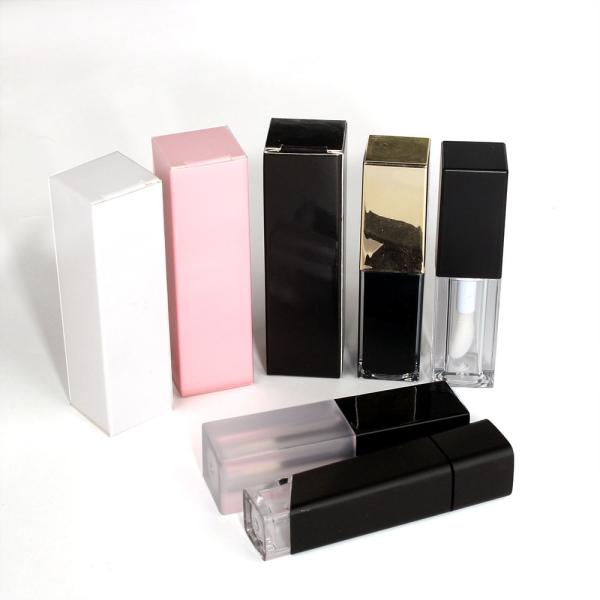 Lipstick lip gloss tube packaging paper box cosmetic packaging white empty box