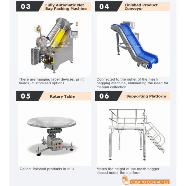 Full Auto Mesh Net Bag Packing Machine with Clip Function for Potato Onion Garlic Orange Vegetables Mesh Bag Packing Machine
