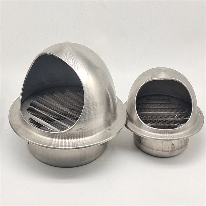 6" Stainless Steel Round Kitchen Wall Exhaust Waterproof Ventilation Mushroom Pipe Air Vent Cap Cover