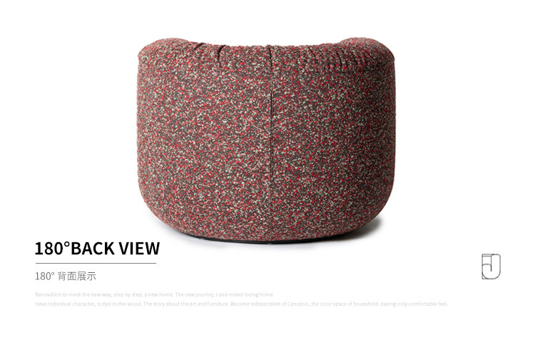 100*85*75 cm Hotel Lobby Furniture Fabric U Shaped Creative Single Leisure Chair