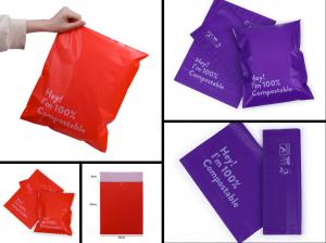 China Custom Logo Eco Friendly Poly Mailers Compostable Cornstarch For Express on sale