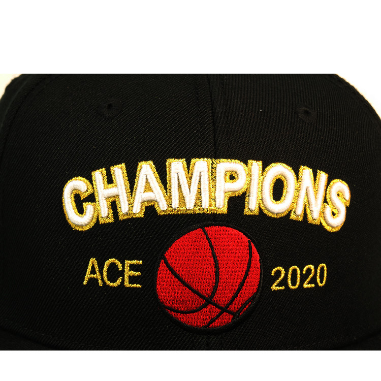 6 Panel Flat Bill Hats , Custom 100% Acrylic Flat Brim Black Gorras Cap,Custom Logo