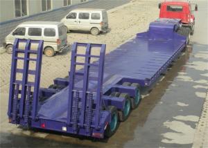 Wholesale 50T Gooseneck 3 Axle Low Bed Semi Trailer from china suppliers