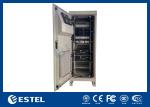 Integrated Outdoor Telecom Equipment Cabinets Floor Mounted With Rectifier Power