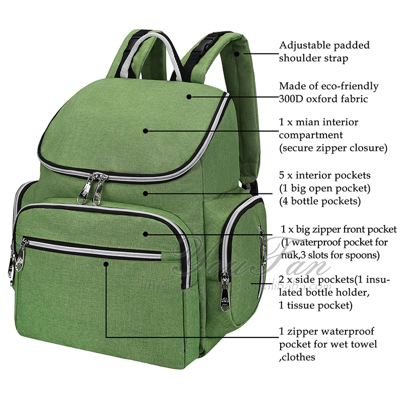 Baby Diaper Bag Backpack diaper bag multi-function