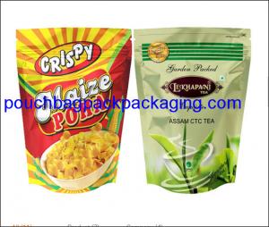Wholesale Zipper stand up pouch, Top zip lock plastic bag, Resealable aluminum foil bag for protein from china suppliers
