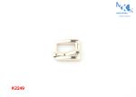 Zinc Alloy Metal Square Belt Pin BuckleLight Gold Color For Shoes 9mm Inner Size