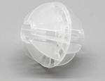 Polyhedral Transparent Hollow Plastic Balls For Waste Purfication Tower 95MM