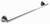 D52624 double towel bar bathroom accessory zinc chrome finish tumbler holder towel bar paper holder soap dish