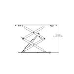 Full Rise Automotive Scissor Lift 1850mm Lifting Height With Pneumatic Safety