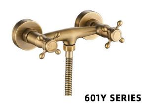 Wholesale Antique Brass Shower Home Depot Tub Faucet Mixer Double Handle Ceramic Cartridge Valve Core from china suppliers