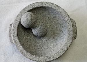 Wholesale Food Safe Stone Mortar And Pestle Molcajete Guacamole With Handles from china suppliers