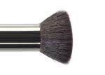 Girl Makeup Use Profession Bronze Buffer Makeup Brush With White Handle