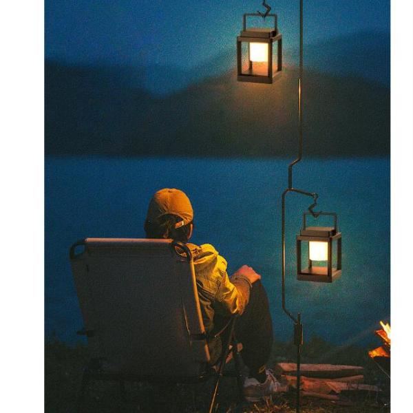 Multiple Charging Methods 3-Level Brightness LED Solar Camping Lantern for Patio