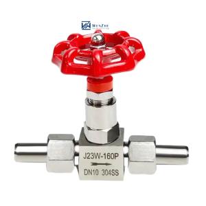 Wholesale 1/4''--4.0'' Equal Stainless Steel High Pressure Needle Valve J23W-160P 304 316L from china suppliers