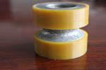 Yellow High Density Polyurethane Wheels Heavy Duty Coating Rollers Wheels