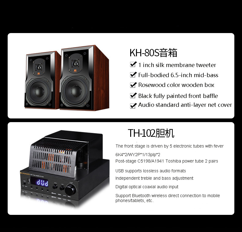 Modern Passive Bookshelf Speaker , Multimedia 2 Way Bluetooth Speaker