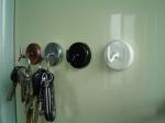 colorful ferrite pot magnet with hook