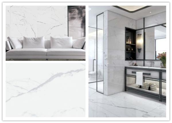 Abrasion Resistance Marble Look Porcelain Tile Forliving Room / 600x300 Floor