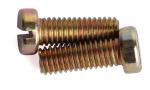 Yellow Chromate Plated Steel Slotted Drive Fillister Head Machine Screws Steel