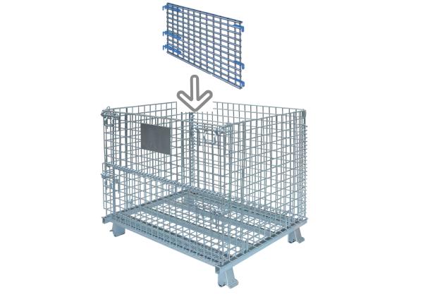 Full Visibility Metal Mesh Storage Containers , 5 X 20 Inch Wire Shipping