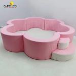 Soft Play Set Playground Pastel Climb And Play Soft Blocks Pink White Flower
