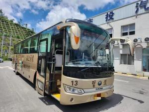 Wholesale Second Hand Tourist Bus 52 Seats 2020 Year Yutong Shuttle Bus ZK6125 Champagne Color from china suppliers