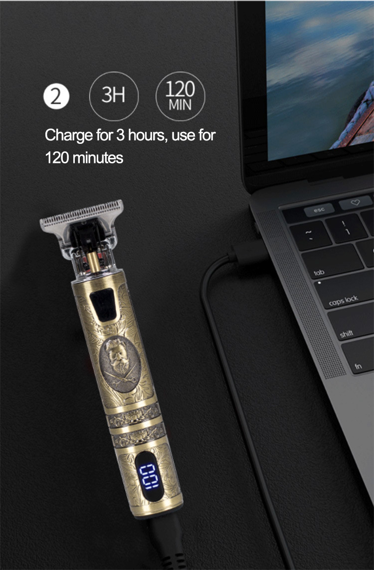 Waterproof Cordless Electric Hair Trimmer 10w Multifunctional For Men