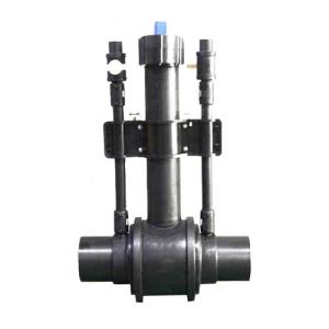 Wholesale DN63-DN355 PE SDR11 PE80 Double Discharge PE Ball Valve from china suppliers