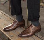 OEM Mens Casual Slip On Shoes , Color Customized Comfortable Lace Up Footwear