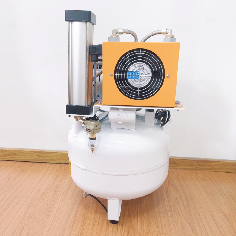 Oil Free Dental Air Compressor With Dryer 32L Silent Vaccum Pump Compressor