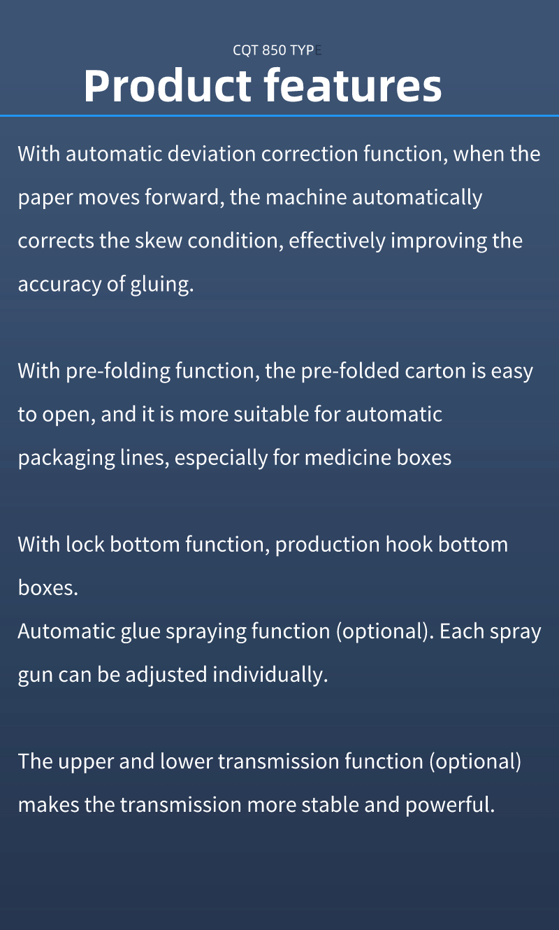 Cardboard Paper 200g-650g 6 Corners Folder Gluer Machine for 4 Corner Box Folding